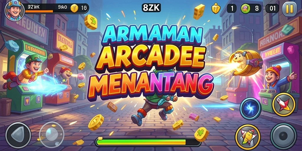 Tampilan gameplay 8ZK yang menegangkan dan seru.