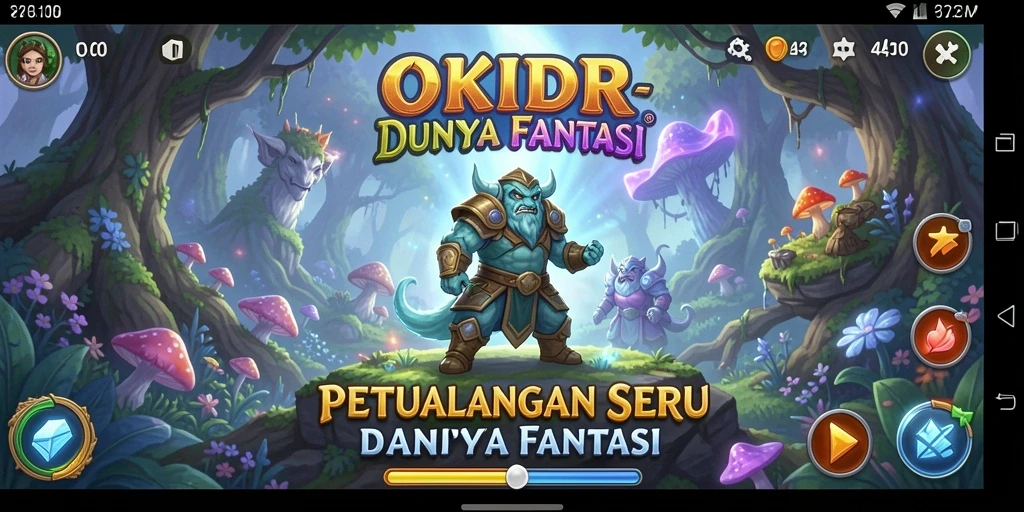 Screenshot gameplay seru dari OKIDR yang menunjukkan aksi petualangan.