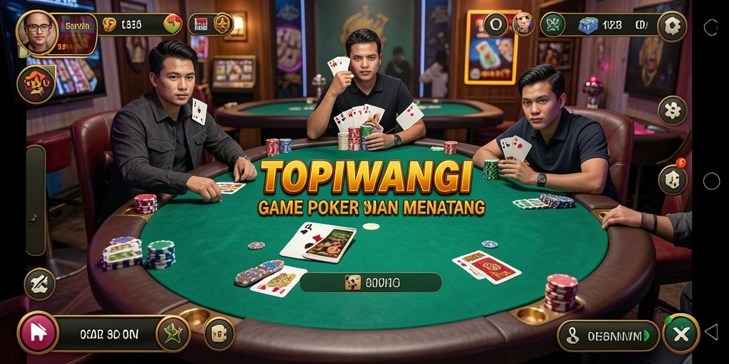 Gameplay seru dalam permainan poker TOPIWANGI.
